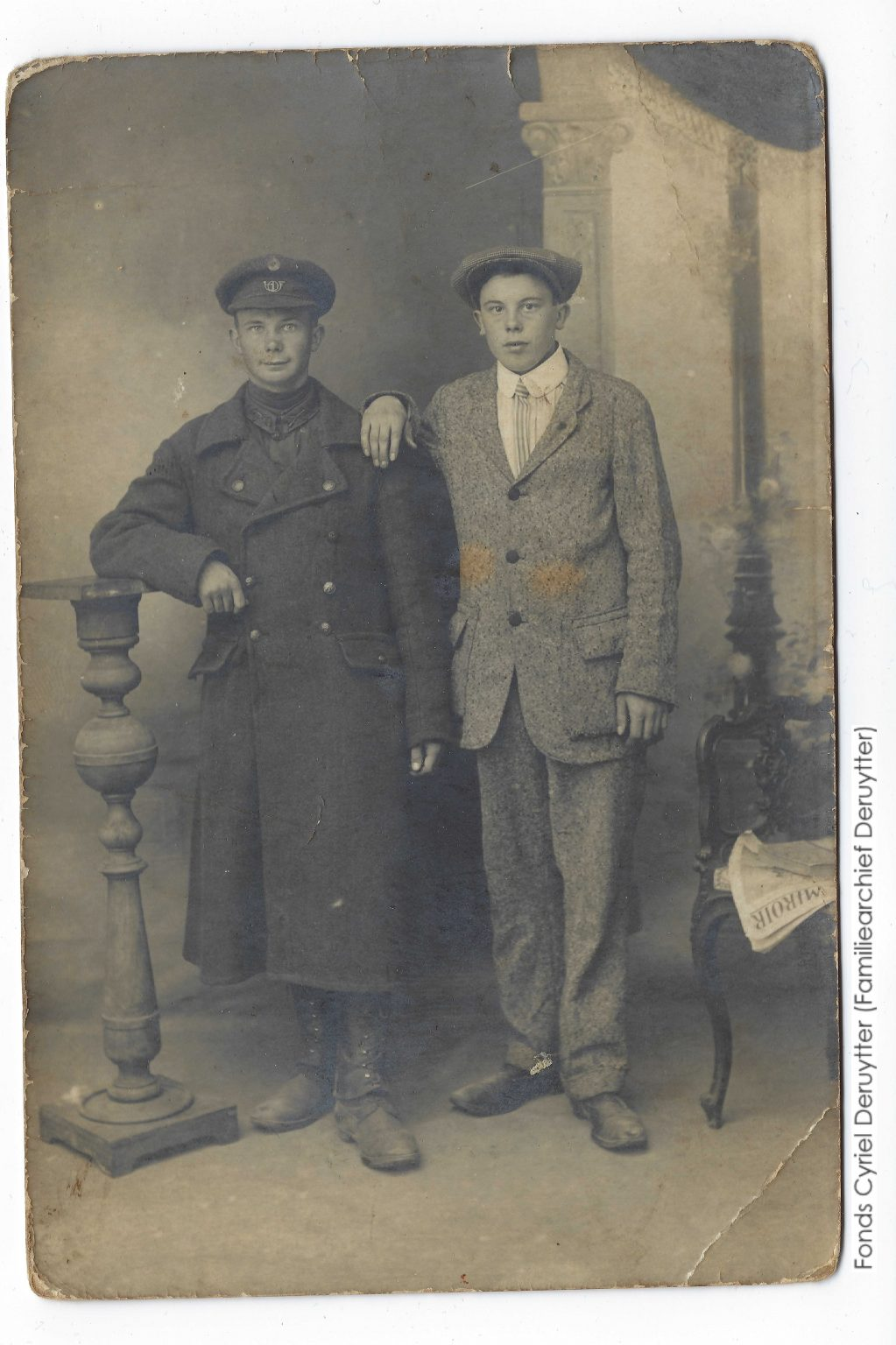 Foto voor 1917 genomen toen Cyriel Constant tijdens een van zijn verloven in Villeneuve-le-Roi ging bezoeken.