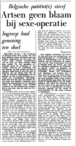 Foto: Krantenartikel De Zaak Wijnen